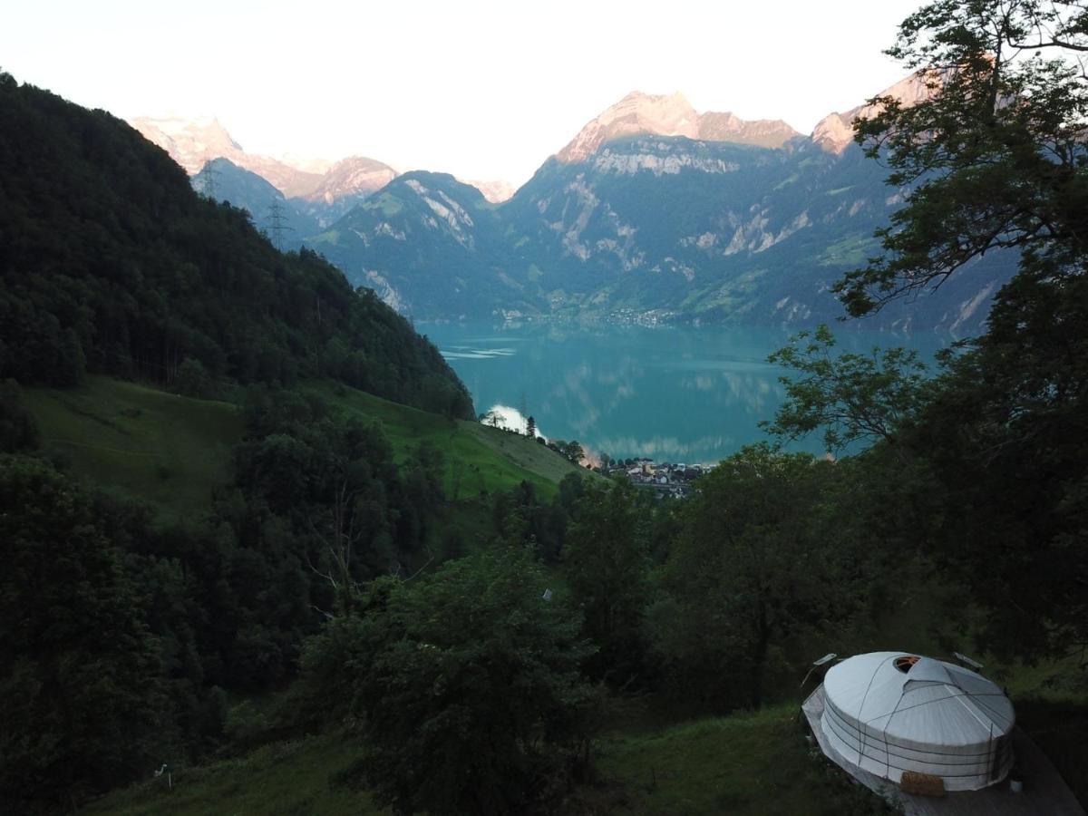 Luxury tent Panorama Jurte Ueber Dem Uri-see A Sisikon